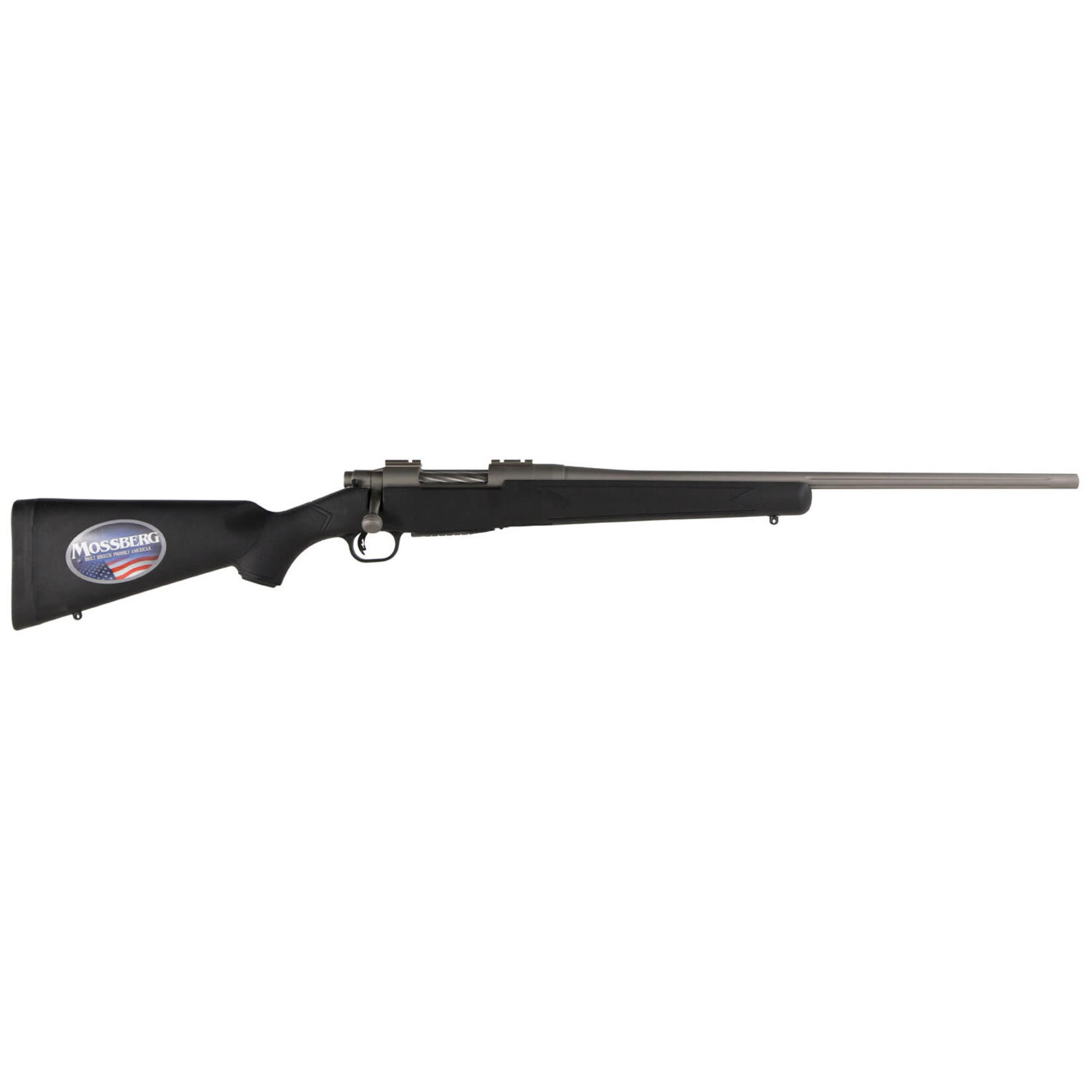 Mossberg Mossberg Patriot 308 Win 5+1 22" Fluted Barrel w/Recessed Match Crown, Cerakote Stainless Steel, Spiral-Fluted Bolt, Synthetic Stock, Drop Box Magazine, Adjustable LBA Trigger