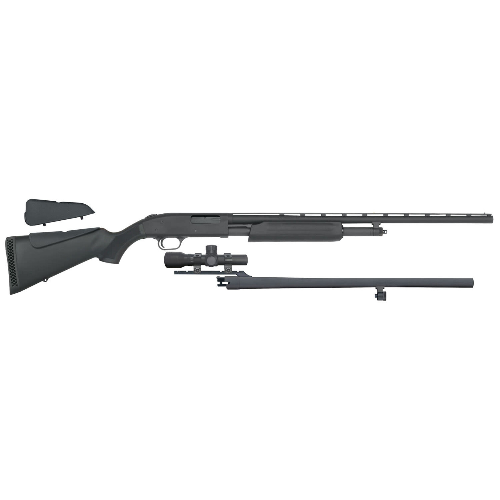 Mossberg Mossberg 500 Field/Deer Pump 20 Gauge 5+1 3" 26" Vent Rib/24" Slugster Barrels, Matte Blued Metal Finish, Synthetic Dual Comb Stock, Includes Accu-Set Chokes & Dead Ringer 2.5x20mm Scope