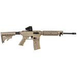 Mossberg Mossberg 715T Flat Top Tactical 22 LR Caliber with 25+1 Capacity, 16.25" Barrel, Matte Blued Metal Finish & Adjustable Flat Dark Earth Synthetic Stock Right Hand (Full Size) Includes Green Dot