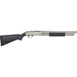 Mossberg Mossberg 590A1 Tactical 12 Gauge 6+1 3" 18.50" Heavy Cylinder Bore Barrel, Silver Marinecote Finish, Drilled & Tapped Receiver, Mil-Spec Construction w/Metal Trigger Guard & Safety, Synthetic Stock w/M-LOK Forend