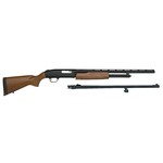 Mossberg Mossberg 500 Bantam Field/Deer 20 Gauge 5+1 3" 22" Vent Rib/24" Slugster Barrels, Blued Metal Finish, Dual Extractors, Wood Stock, EZ-Reach Forend, 13" LOP, Includes Accu-Set Chokes (Youth Combo)