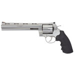 Colt Colt Mfg Anaconda 44 Mag Caliber with 8" Vent Rib Barrel, 6rd Capacity Cylinder, Overall Semi-Bright Finish Stainless Steel & Finger Grooved Black Hogue Rubber Grip