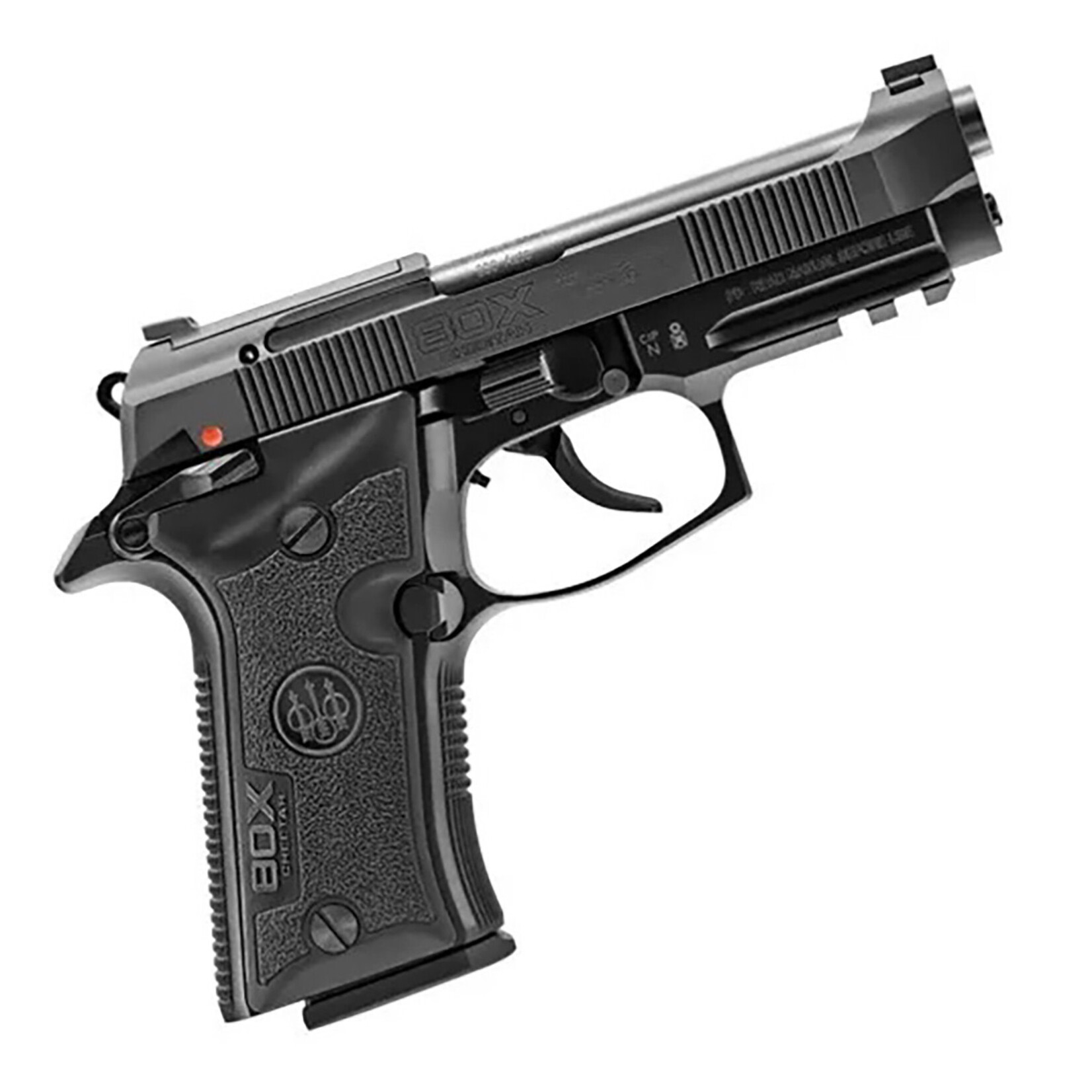 Beretta Beretta USA 80X Cheetah 380 ACP 13+1 3.90" Black Optic Ready/Serrated Slide, Black Anodized Aluminum Frame w/Picatinny Rail & Beavertail, Black Plastic Grip Panels