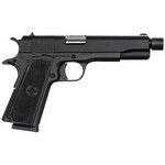 Rock Island Armory Rock Island GI Standard FS 45 ACP Caliber with 5" Barrel, 8+1 Capacity, Overall Black Parkerized Finish Steel, Beavertail Frame, Serrated Slide & Black Rubber Grip