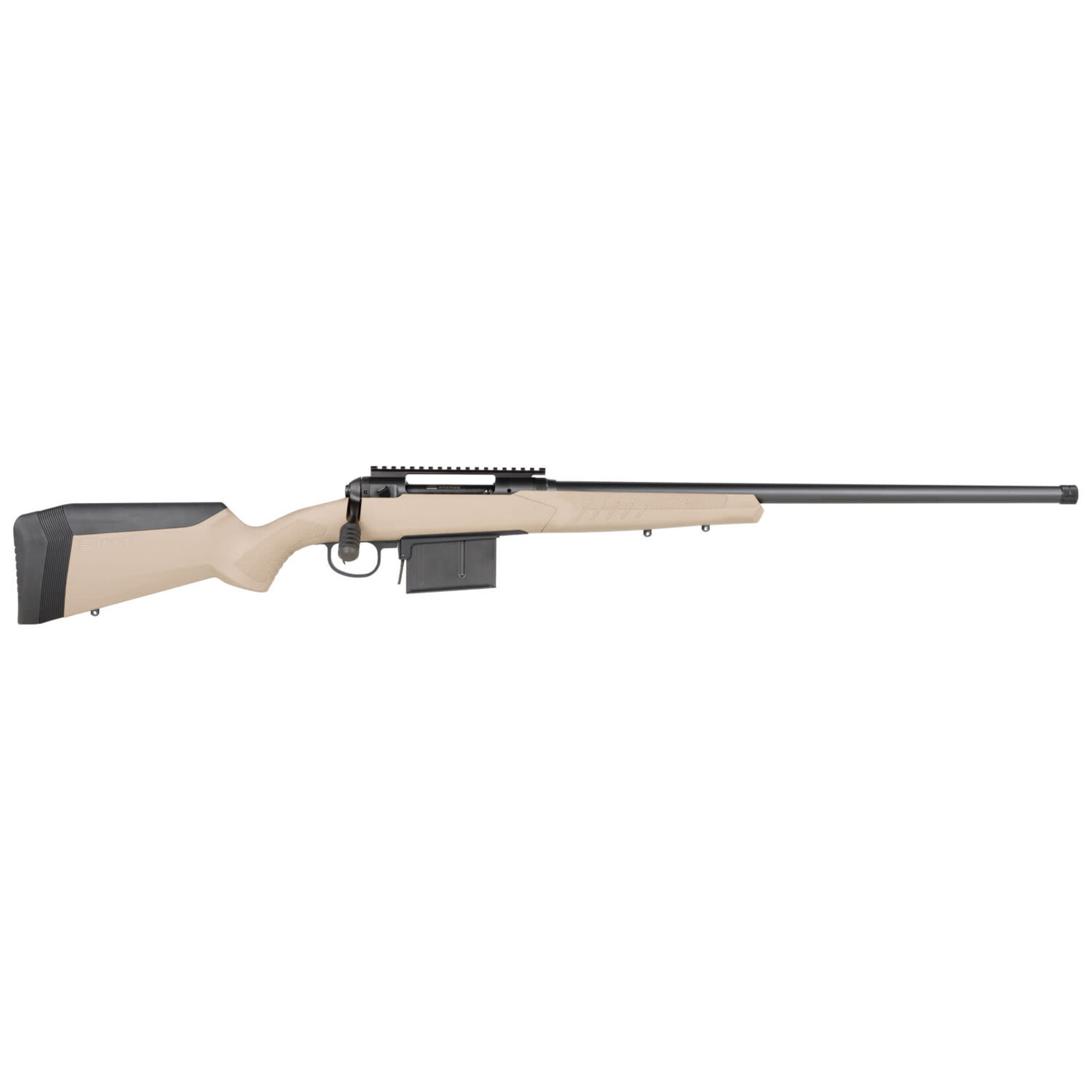 Savage Savage Arms 110 Tactical Desert 300 Win Mag 5+1 24", Matte Black Metal, Flat Dark Earth Fixed AccuStock with AccuFit
