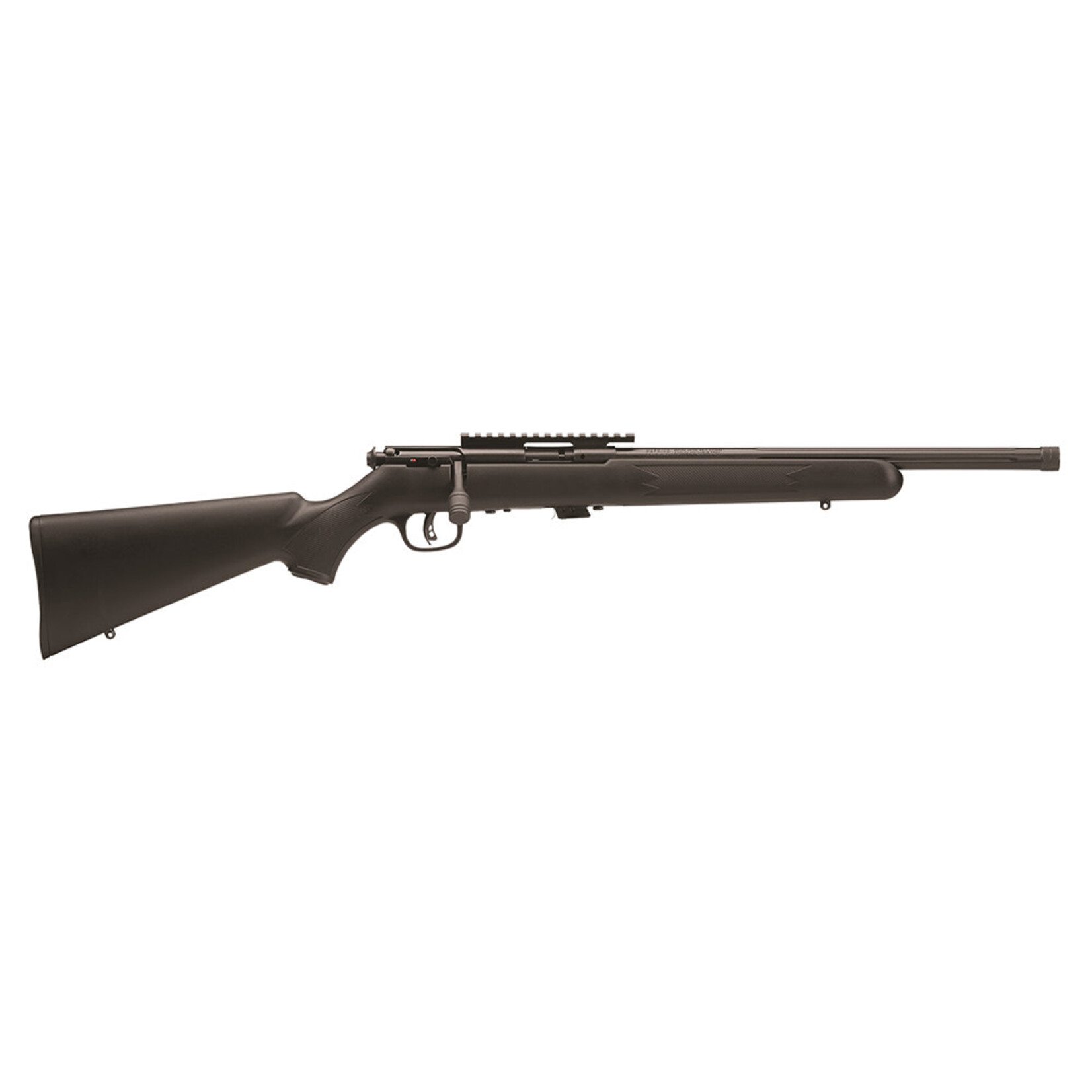 Savage Savage Arms 93R17 FV-SR 17 HMR Caliber with 5+1 Capacity, 16.50" Threaded/Heavy Barrel, Matte Blued Metal Finish, Matte Black Synthetic Stock & Picatinny Rail Right Hand (Full Size)