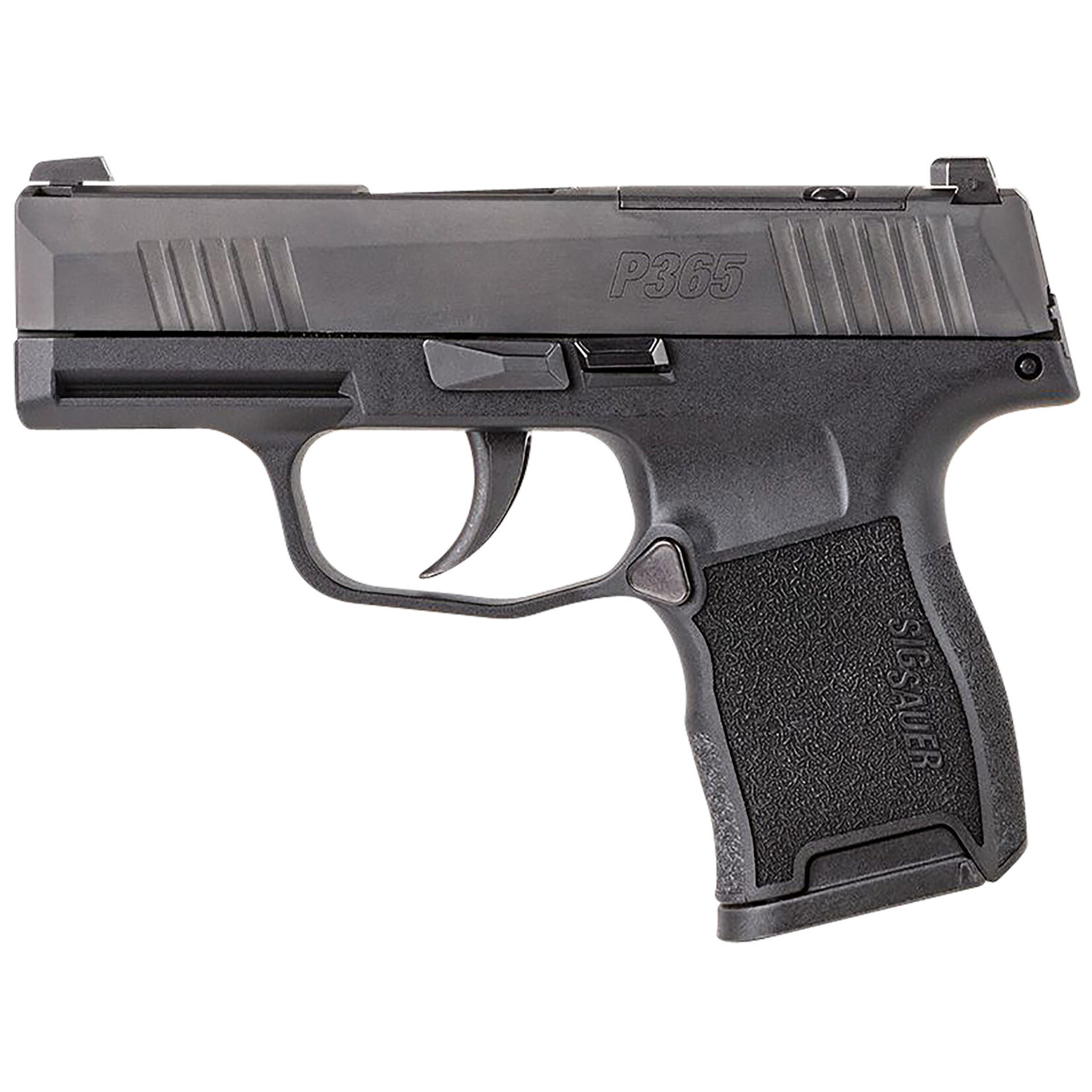 SIG SAUER Sig Sauer P365 Micro-Compact 380 ACP 10+1 3.10" Black Carbon Steel Barrel, Black Nitron Optic Ready/Serrated Slide & Frame w/Sig Rail, Black Polymer Grips, Right Hand