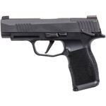 SIG SAUER Sig Sauer P365X Micro-Compact 9mm Luger 12+1 3.10" Black Steel Barrel, Black Nitron Optic Ready/Serrated Slide & Frame w/Sig Rail, Black Polymer Grips, Right Hand