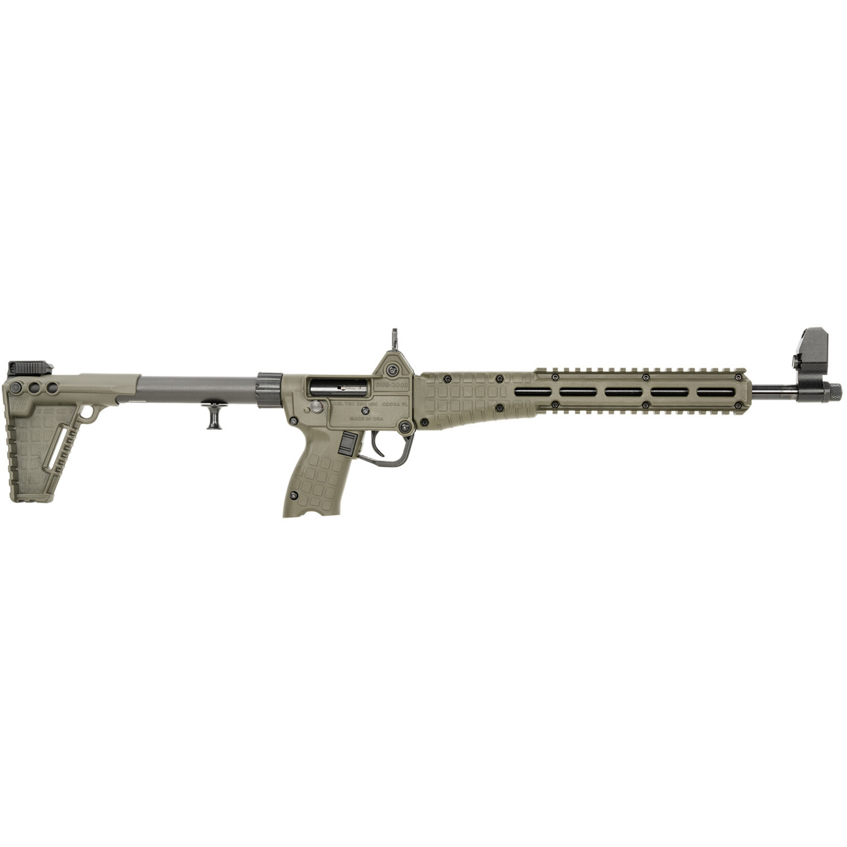 KEL-TEC Kel-Tec Sub-2000 9mm Luger 16.25" 15+1 OD Green OD Green Adjustable Stock OD Green Polymer Grip Right Hand compatible with Glock 19 Mag