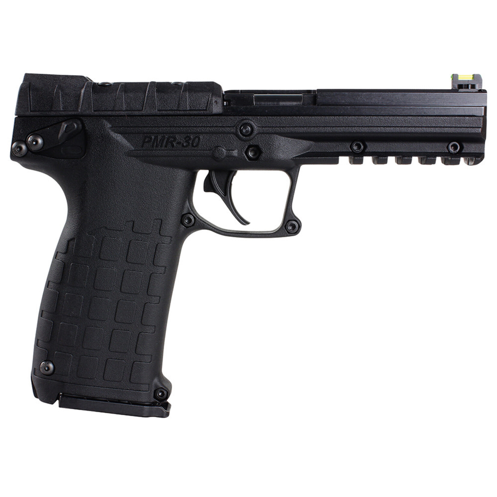 KEL-TEC Kel-Tec PMR30 22 WMR 30+1 4.30" All Black Fluted Steel Barrel & Serrated Slide, Polymer Frame w/Picatinny Rail, Black Textured Polymer Grip
