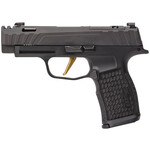 SIG SAUER Sig Sauer P365XL Spectre Comp 9mm Luger 10+1 3.10" TiN Gold Integrated Compensator Barrel, Black Nitron Ported Serrated Steel/Optic Ready Slide, Black Stainless Steel Frame w/Sig Rail & XSeries Laser Engraved Black Polymer Grips