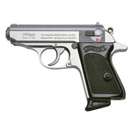 Walther Walther Arms PPK Carry Frame 380 ACP 6+1, 3.30" Stainless Steel Barrel, Matte Stainless Serrated Zinc Alloy Slide, Stainless Aluminum Frame w/Beavertail, Black Polymer Grip, Manual Thumb Safety, Right Hand