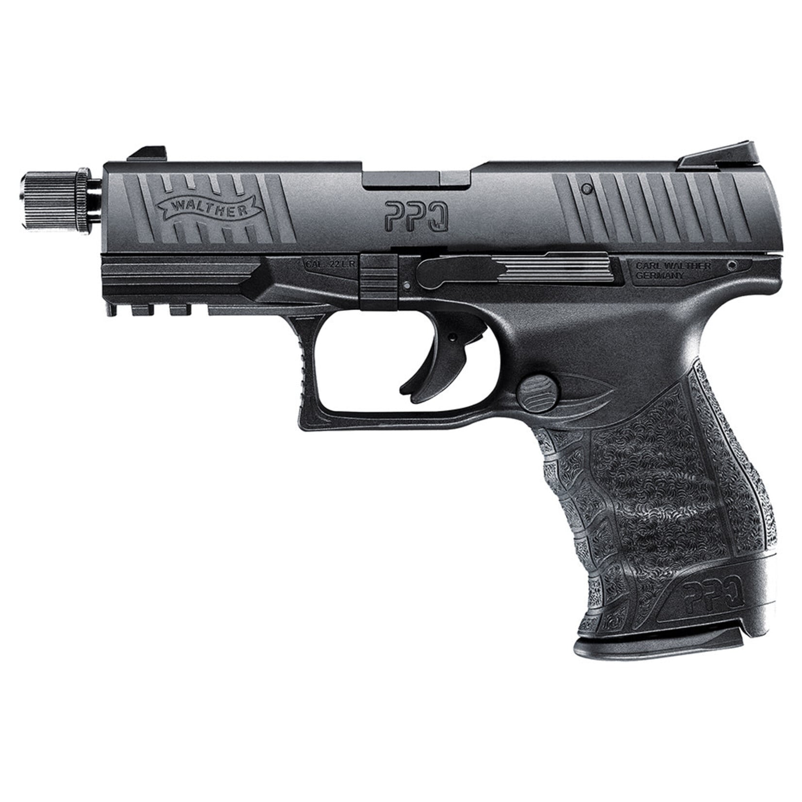 Walther Walther Arms PPQ M2 SD Tactical 22 LR 12+1 4" Black Steel/Threaded Barrel, Matte Black Tenifer Aluminum/Serrated Slide, Black Polymer Frame w/Picatinny Rail, Black Polymer Grips
