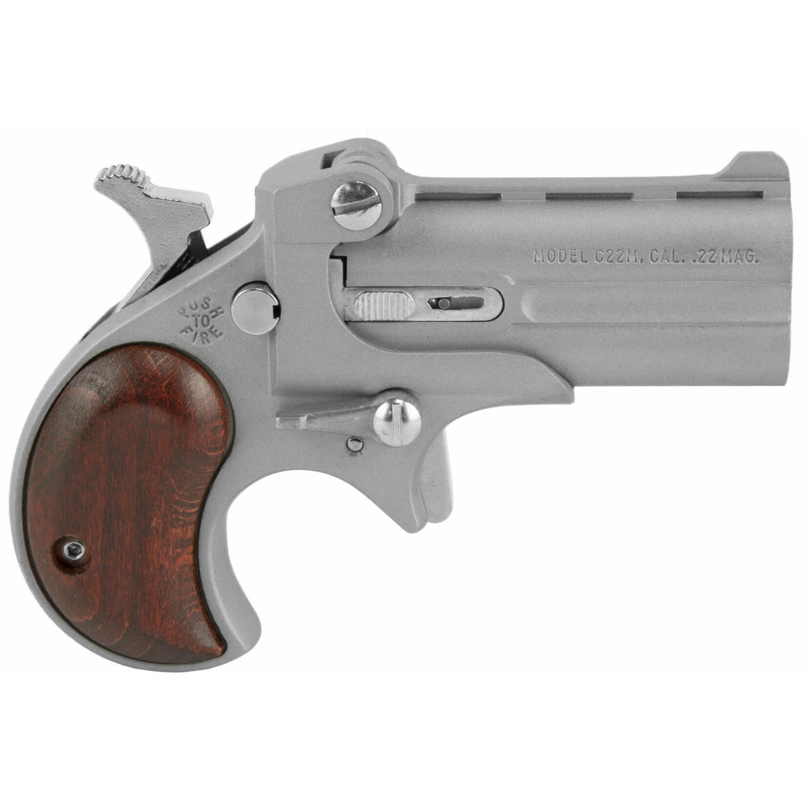 Bearman Bearman Industries Classic Derringer .22 WMR 2.4" Barrel 2 Rounds Satin Cerakote Finish Rosewood Grips