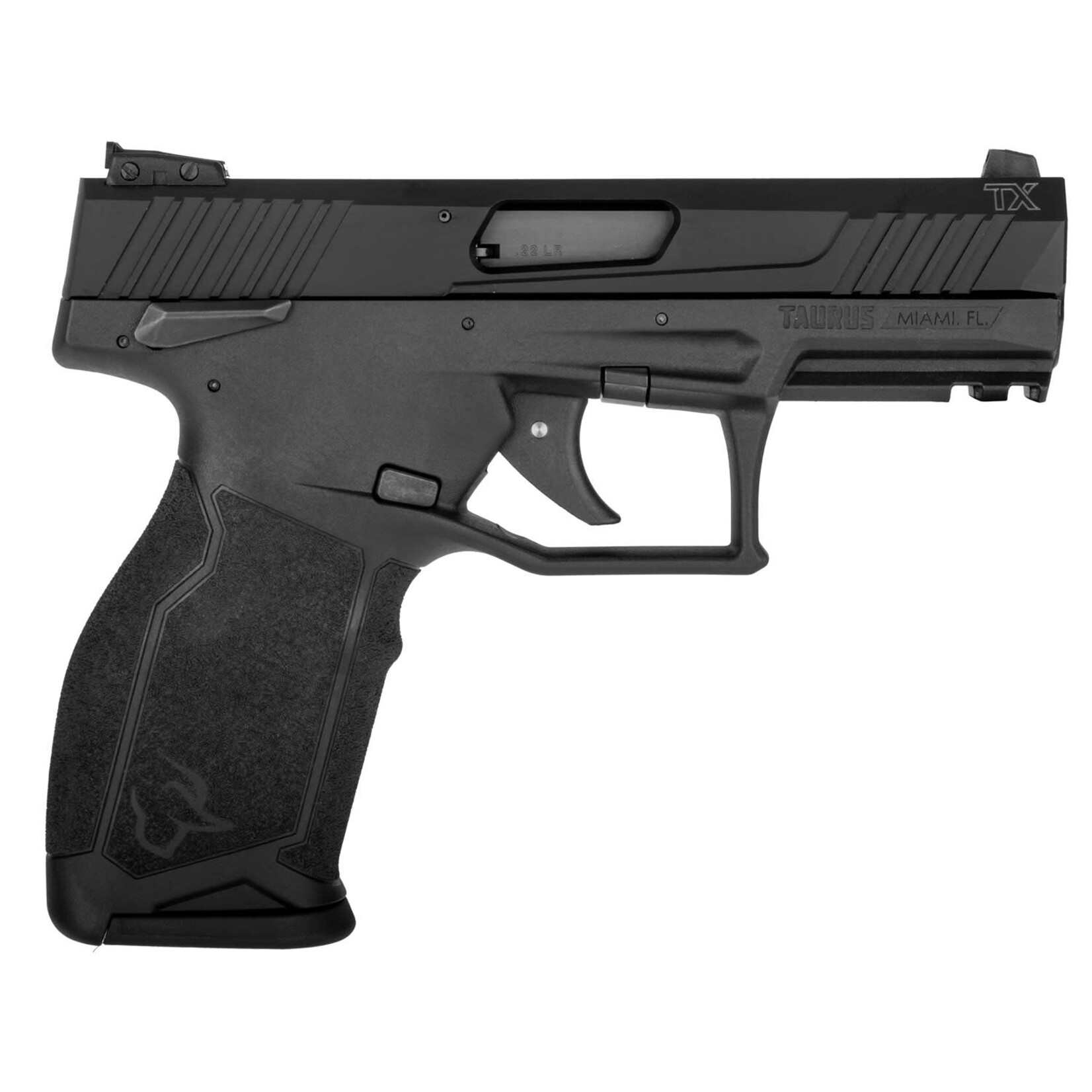 Taurus Taurus TX22 22 LR 16+1 4.10" Matte Black Steel Threaded Barrel, Black Hard Coat Anodized Serrated Slide, Black Polymer Frame w/Picatinny Rail, Black Polymer Grip