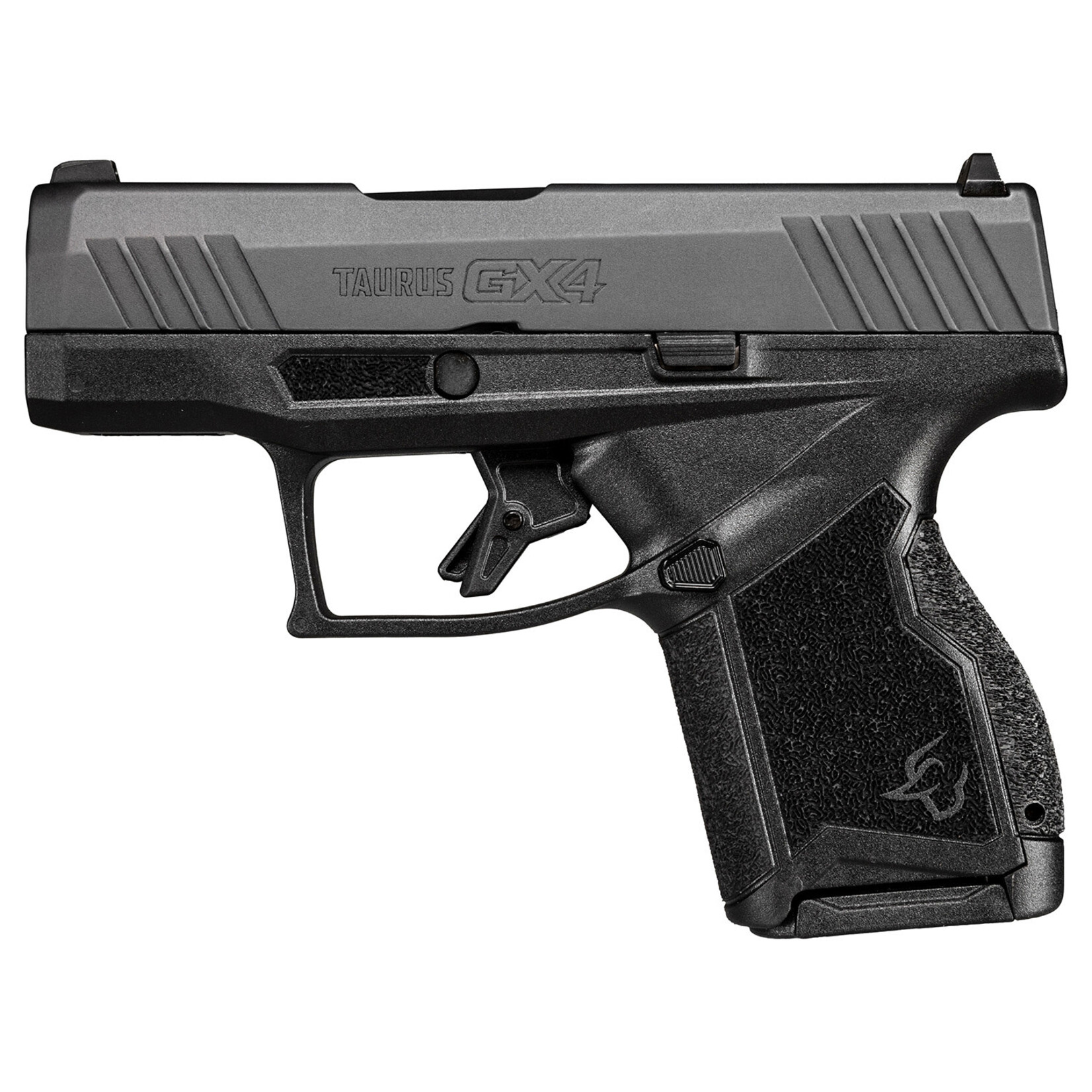 Taurus Taurus GX4 Micro-Compact Frame 9mm Luger 11+1, 3.06" Satin Black DLC Stainless Steel Barrel, Black Nitride Serrated Alloy Steel Slide, Matte Stainless Steel Frame, Black Polymer w/Interchangeable Backstrap Grip, Loaded Chamber Indicator/Striker