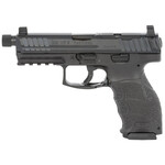 HK HK VP9 Tactical 9mm Luger 17+1 4.70" Black Steel Threaded Barrel, Black Optic Ready/Serrated Slide & Polymer Frame w/Picatinny Rail & Serrated Trigger Guard Black Finger Grooved Polymer Grips Ambidextrous
