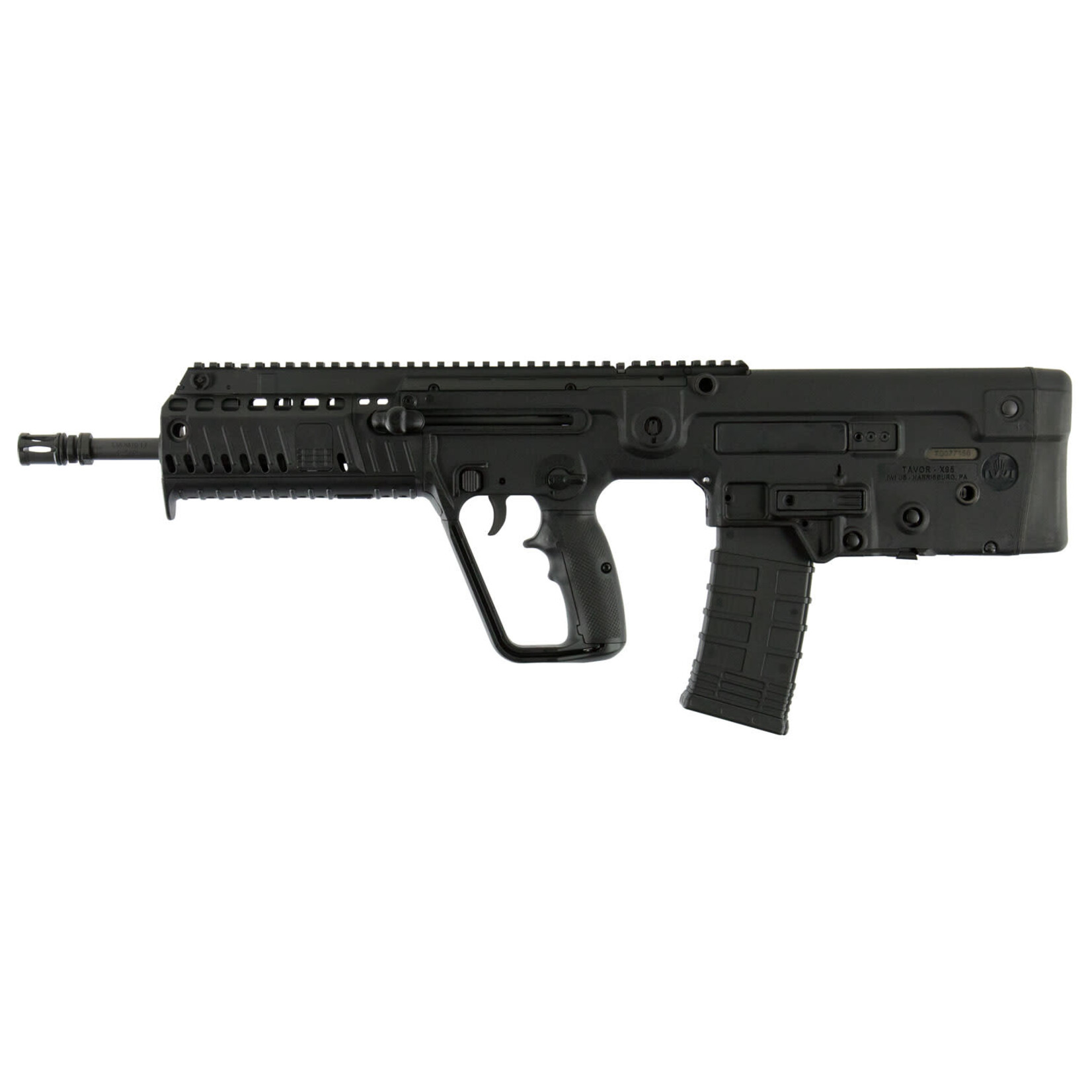 IWI IWI US Tavor X95 5.56x45mm NATO Caliber with 16.50" Barrel, 30+1 Capacity, Black Metal Finish, Black Fixed Bullpup Stock & Polymer Grip Right Hand