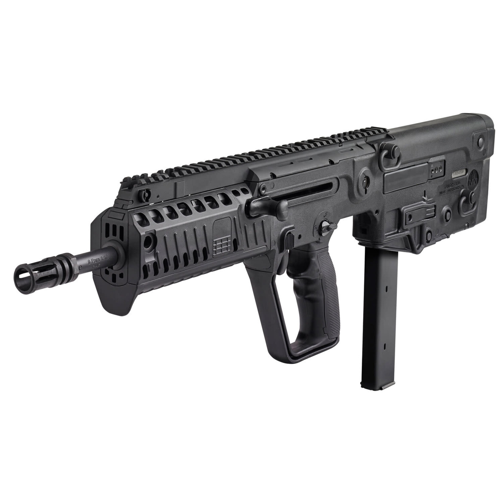 IWI IWI US Tavor X95 9mm Luger Caliber with 17" Barrel, 32+1 Capacity, Black Metal Finish, Black Fixed Bullpup Stock & Polymer Grip Right Hand