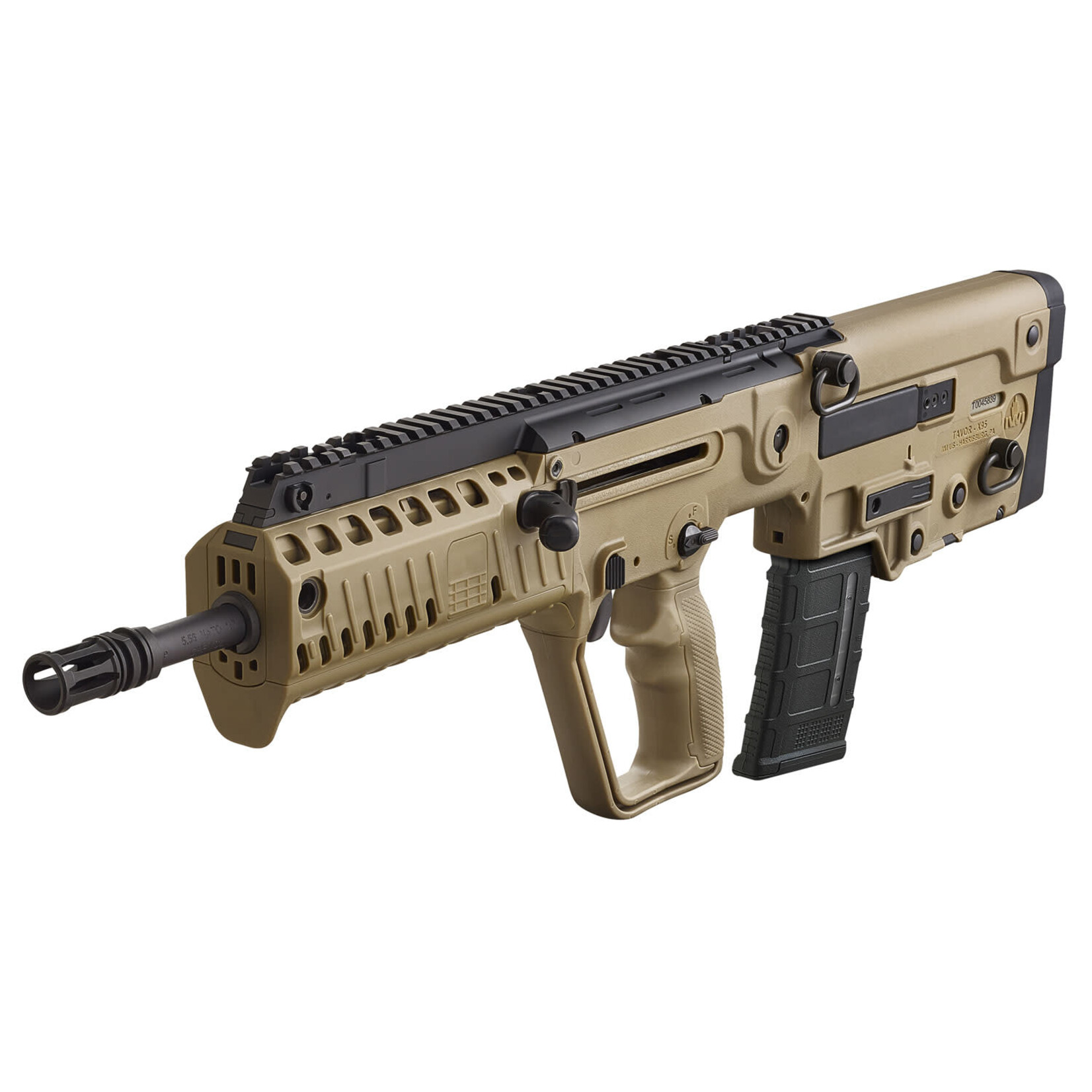 IWI IWI US Tavor X95 5.56x45mm NATO Caliber w/ 16.50" Barrel, 30+1 Capacity, FDE Metal Finish, FDE Fixed Bullpup Stock & Polymer Grip RH