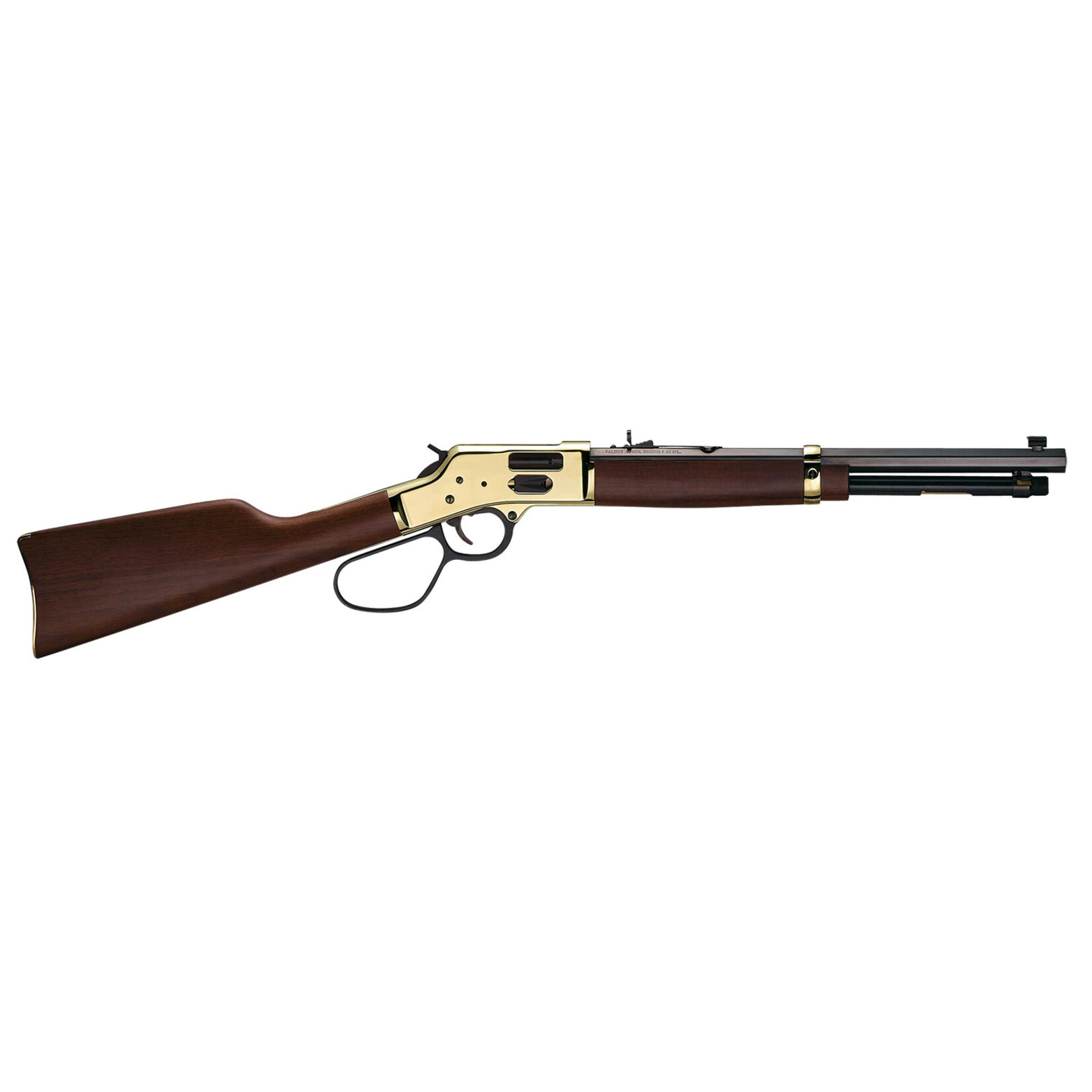 Henry Repeating Arms Henry Side Gate Carbine 357 Mag/38 Special 7+1 16.50" Blued Octagon Barrel, Polished Brass Rec, American Walnut Stock, Adj. Sight, Large Loop Lever