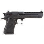 Magnum Research Magnum Research Desert Eagle Mark XIX 44 Rem Mag 8+1, 6" Black Carbon Steel w/Picatinny Rail Barrel, Black Serrated Carbon Steel Slide & Frame w/Beavertail, Black Rubber Grip, Ambidextrous Safety, Right Hand