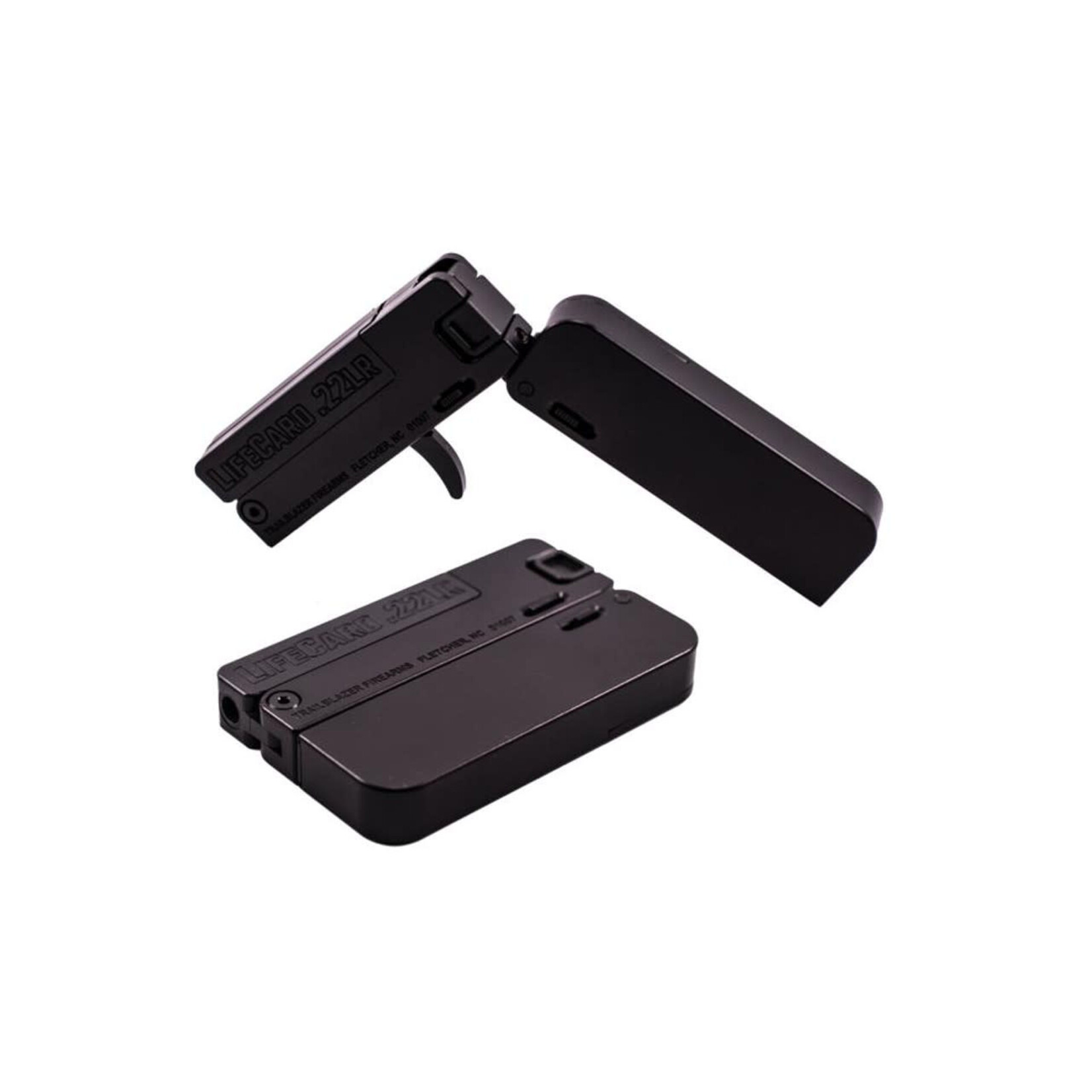 Trailblazer Trailblazer LifeCard Black Aluminum 22 Long Rifle Pistol - Blue/Black, 2.5" Barrel, 1 Round