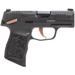 SIG SAUER Sig Sauer P365 Rose 380 Cal 10+1 3.10" Black Barrel, Black Nitron Optic Ready/Serrated w/"Rose" Engraved Slide, Black Steel Frame w/Matte Rose Controls, Black Polymer w/Rose Engraved Grips