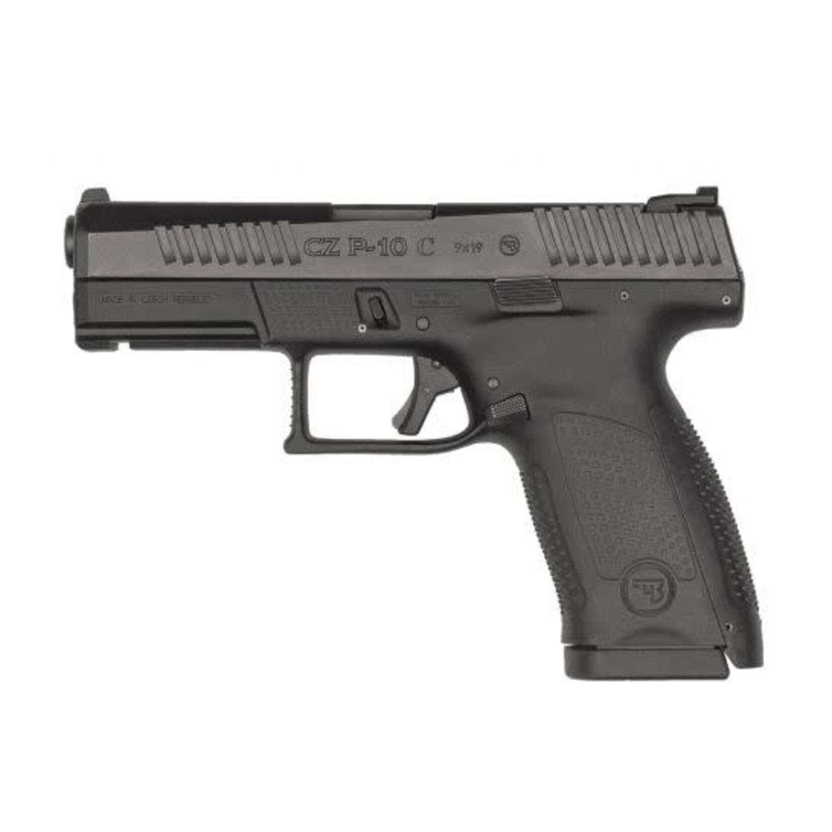 CZ-USA Copy of CZ-USA P-10 C 9mm Luger 15+1 4.02" Cold Hammer Forged Barrel, Black Nitride Inside Railed Slide, Black Polymer Frame w/Picatinny Rail, Serrated Trigger Guard & Reversible Mag Release, Black Interchangeable Backstrap Grips  w Venom 3MOA -