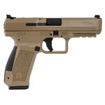 Canik Canik TP9SA Mod.2 9mm Luger Caliber with 4.46" Barrel, 18+1 Capacity, Flat Dark Earth Finish with Picatinny Rail Frame, Serrated Steel Slide & Black Interchangeable Backstrap Grip
