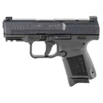 Canik Canik TP9 Elite Subcompact 9mm Luger Caliber with 3.60" Barrel, 15+1 or 12+1 Capacity, Overall Black Finish, Picatinny Rail, Serrated Nitride Finish Steel Slide & Interchangeable Backstrap Grip