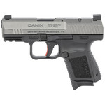 Canik Canik TP9 Elite Subcompact 9mm Luger 12+1, 3.60" Black Nitride Match Grade Barrel, Tungsten Gray Cerakote Optic Ready/Serrated Steel Slide, Black Polymer Frame w/Picatinny Rail, Interchangeable Backstrap Grip