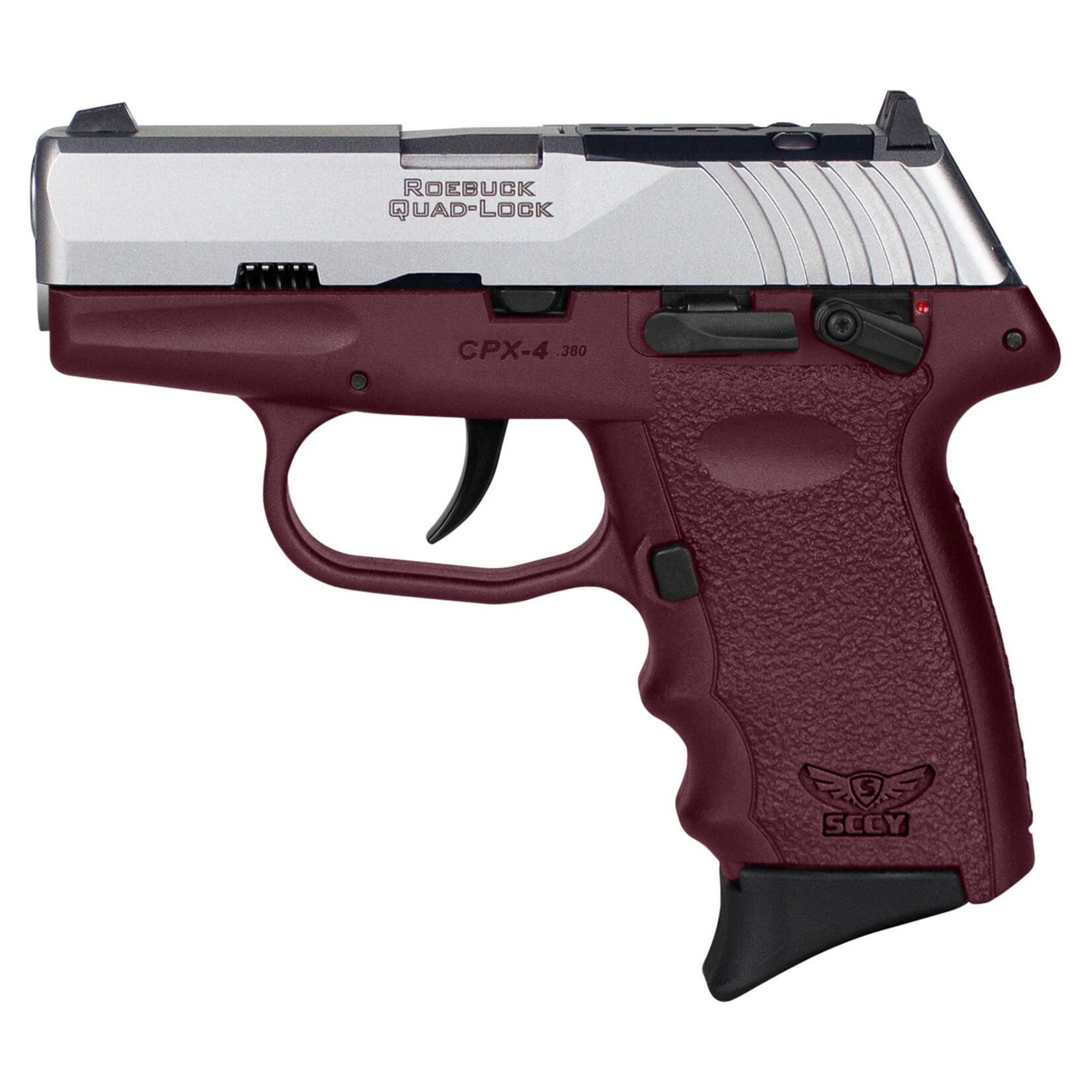 SCCY SCCY Industries CPX-4 RD 380 ACP 10+1 2.96" Crimson Red Polymer/Serrated Stainless Steel Slide/Finger Grooved Crimson Red Polymer Grip