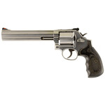 Smith & Wesson Smith & Wesson Model 686 Plus 38 S&W Spl +P, 357 Mag 7rd 7" Stainless Steel Barrel & Cylinder Satin Stainless Steel Frame with Black & Silver Custom Wood Grip & Red Ramp Front Sight