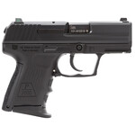 HK HK P2000 V2 LEM 9mm Luger Caliber with 3.66" Barrel, 13+1 Capacity, Overall Black Finish, Picatinny Rail Frame, Serrated Steel Slide, Finger Grooved Interchangeable Backstrap Grip & Night Sights Includes 3 Mags