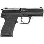 HK HK USP Compact V1 40 S&W Caliber with 3.58" Barrel, 12+1 Capacity, Overall Black Finish, Serrated Trigger Guard Frame, Serrated Steel Slide, Polymer Grip & Night Sights Includes 3 Mags