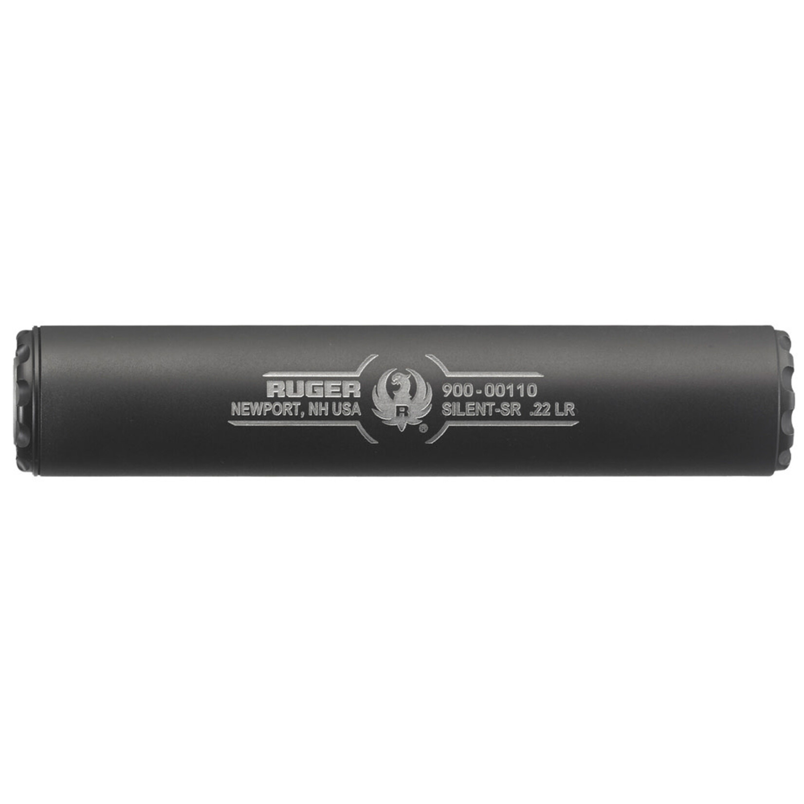 Ruger Ruger Silent-SR 22 LR 1.06" Black Cerakote, Titanium Tube, Aluminum Rear Cap, Stainless Threaded Mount, Baffles, And Front End Cap, 1/2"-28 tpi