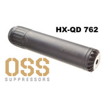 OSS Suppressors OSS Suppressor HX-QD 762 30 Cal 1.60" Black/Stainless Steel 5/8"-24 tpi