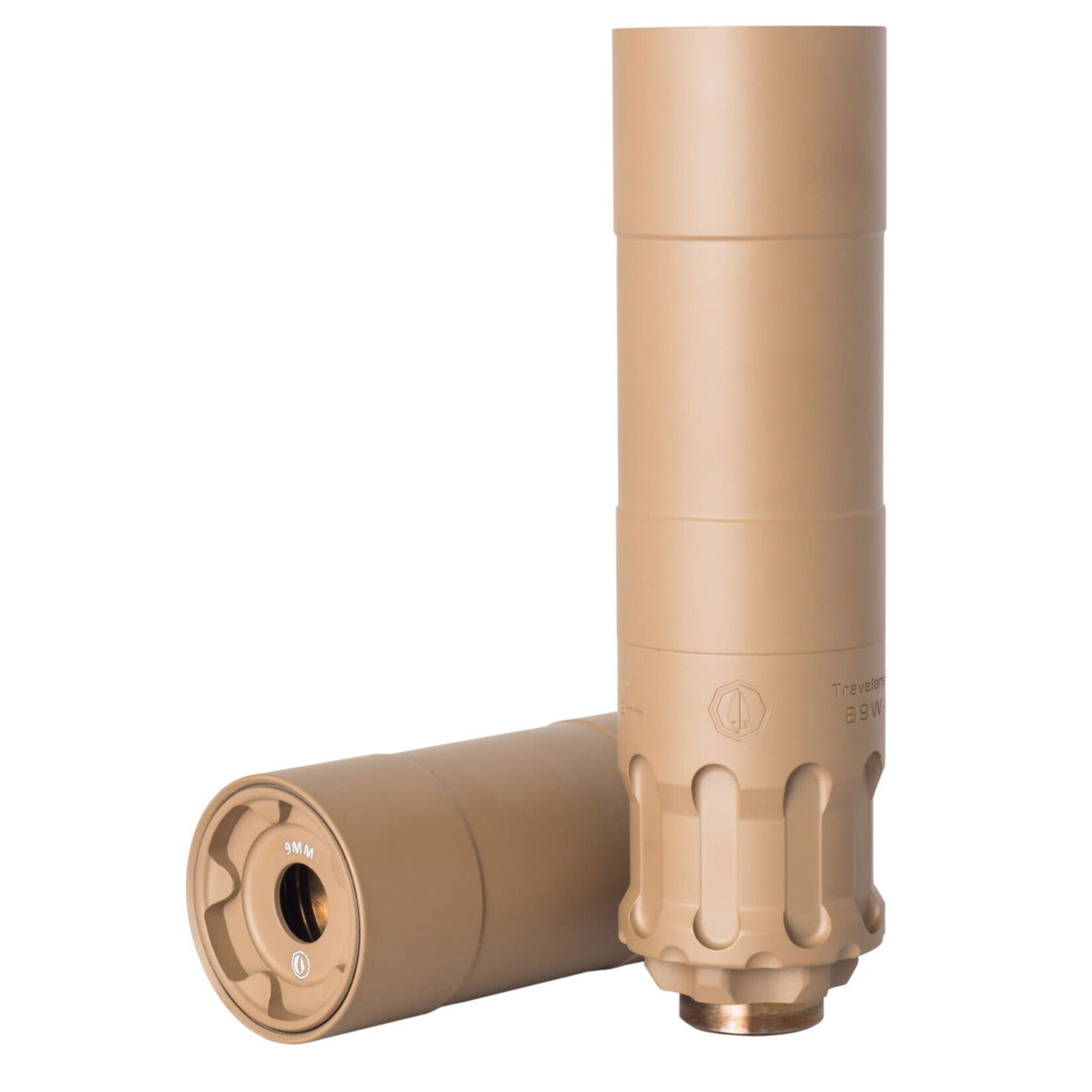 Rugged Rugged Suppressor Obsidian9 9mm Luger 1.37" Flat Dark Earth Cerakote 17-4 Stainless Steel 1/2"-28 tpi