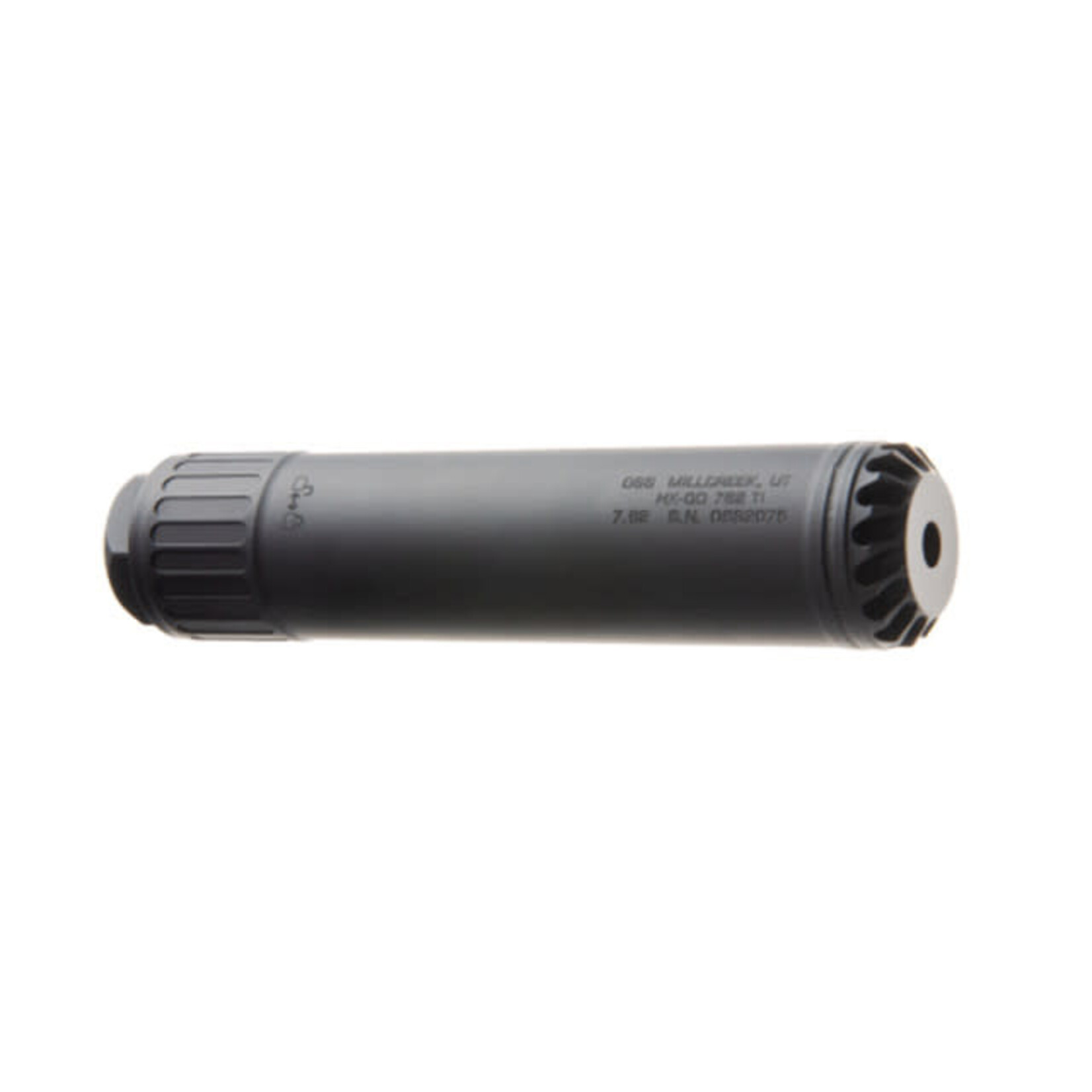 OSS Suppressors OSS Suppressor HX-QD 762 TI 30 Cal 1.60" Black Titanium/Stainless Steel 5/8"-24 tpi