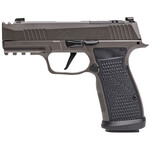 SIG SAUER Sig Sauer P365 Legion Compact Frame 9mm Luger 17+1, 3.10" Black Carbon Steel Barrel, Legion Gray Cerakote Optic Ready/Ported/Serrated Stainless Steel Slide, Legion Gray Cerakote Stainless Steel Frame w/Beavertail & Picatinny Rail