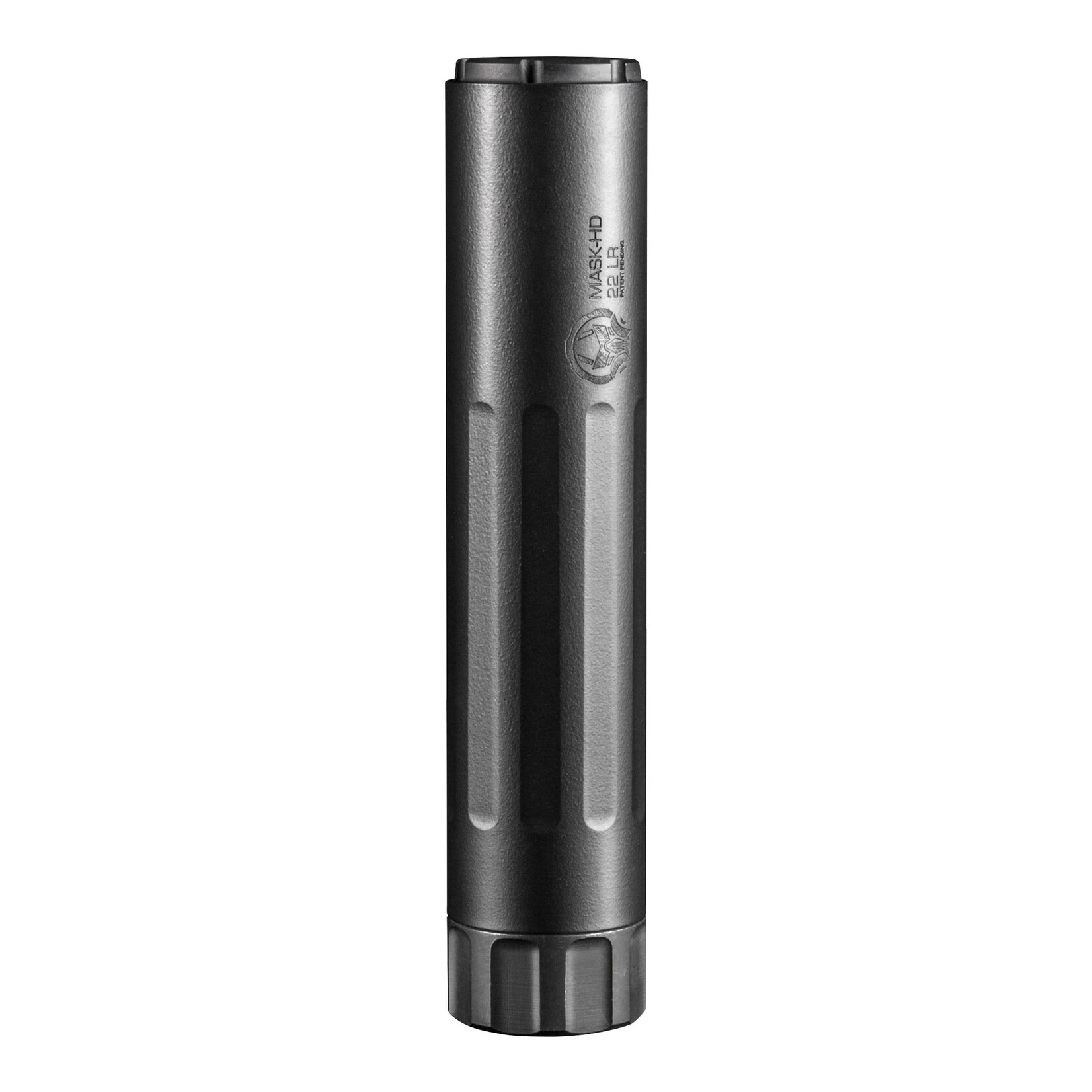 Dead Air Dead Air Mask 22 Hornet/5.7x28mm/22 LR/17 HMR/17 WSM/22 Mag 1.07" Black Cerakote Titanium/Stainless Steel