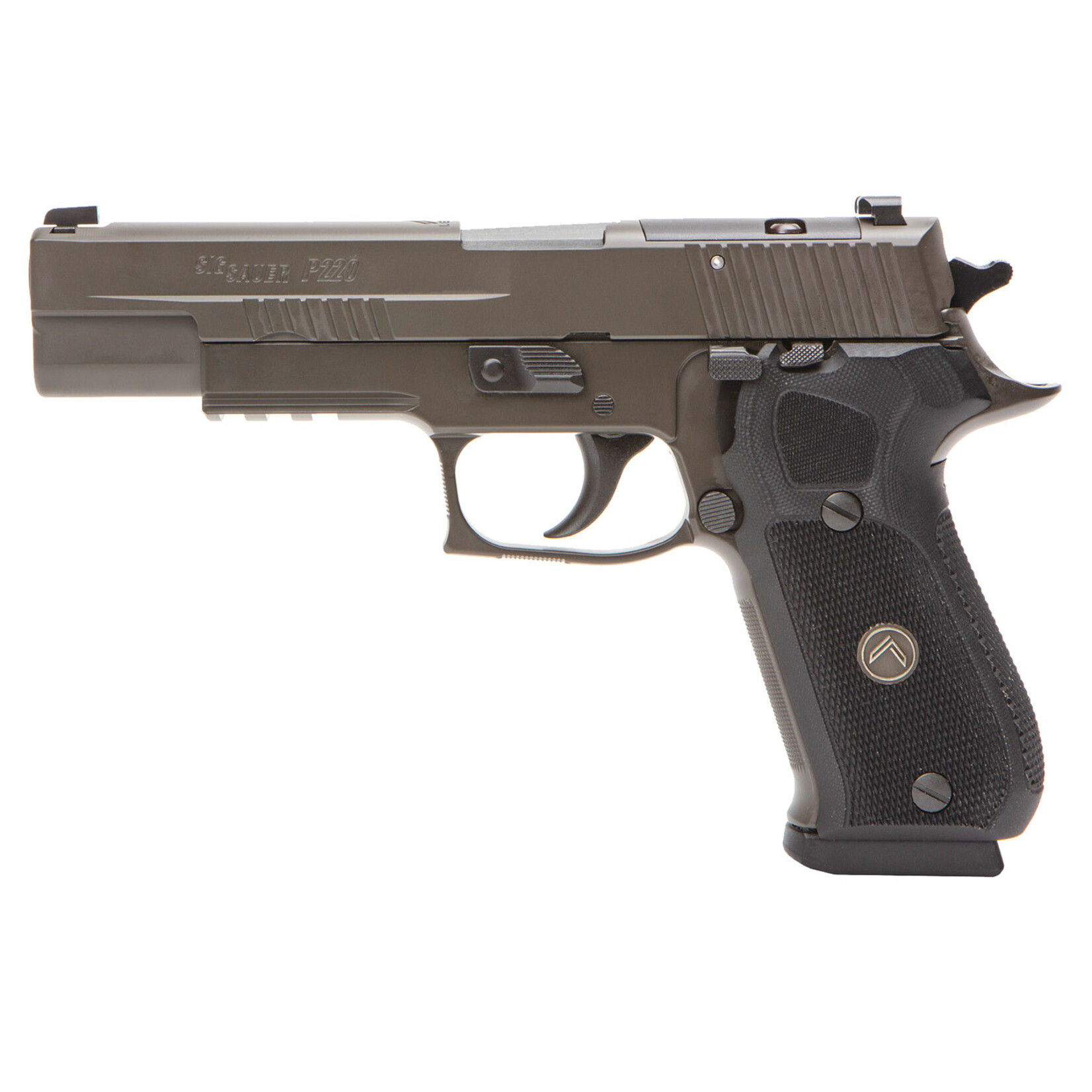 SIG SAUER Sig Sauer P220 Legion Full Size Frame 10mm Auto 8+1, 5" Black Carbon Steel Barrel, Legion Gray Cerakote Serrated Stainless Steel Slide, Legion Gray Cerakote Aluminum with Picatinny Rail & Beavertail, Black G10 w/Legion Medallion Grip, Dec