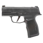 SIG SAUER Sig Sauer P365X Micro-Compact Frame 9mm Luger 12+1, 3.10" Black Steel Barrel, Black Nitron Optic Ready/Serrated Stainless Steel Slide, Black Stainless Steel Frame w/Beavertail & Picatinny Rail, Black XSeries Grip, No Manual Safety
