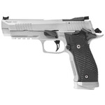 SIG SAUER Sig Sauer P226 XFive STAS Full Size Frame SAO 9mm Luger 20+1, 5" Black Steel Bull Barrel, Stainless Optic Ready/Serrated Steel Slide, Stainless Steel Frame w/Beavertail & Picatinny Rail, Black Piranha G10 Grip, Ambidextrous Manual Safety, Right