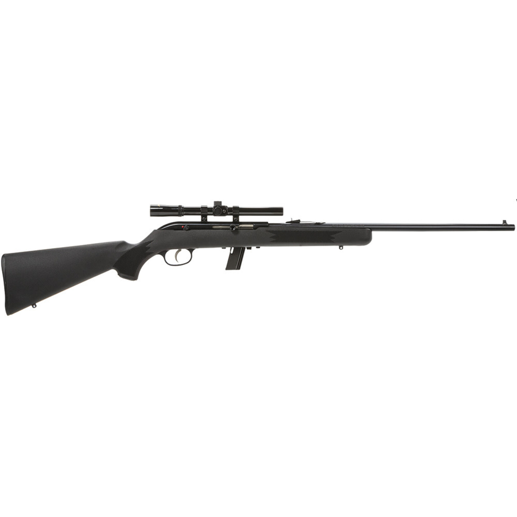 Savage Savage Arms 64 FXP 22 LR Caliber with 10+1 Capacity, 21" Barrel, Matte Blued Metal Finish, Matte Black Synthetic Stock & No AccuTrigger Right Hand (Full Size) Includes 4x15mm Scope