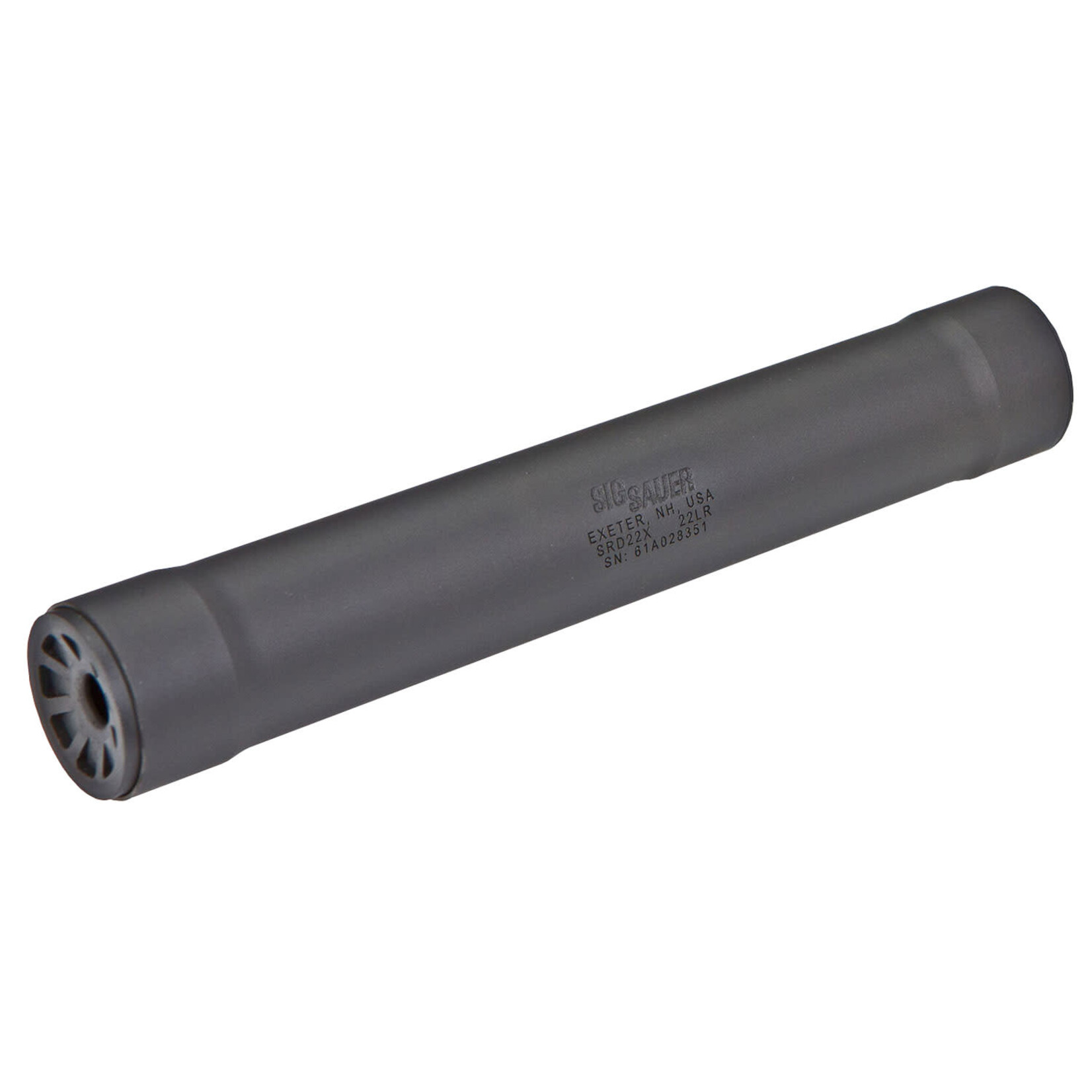 SIG SAUER Sig Sauer SRD22X 22 LR 1" Black Titanium Tube w/17 4 Stainless Steel Baffles 1/2" 28 tpi