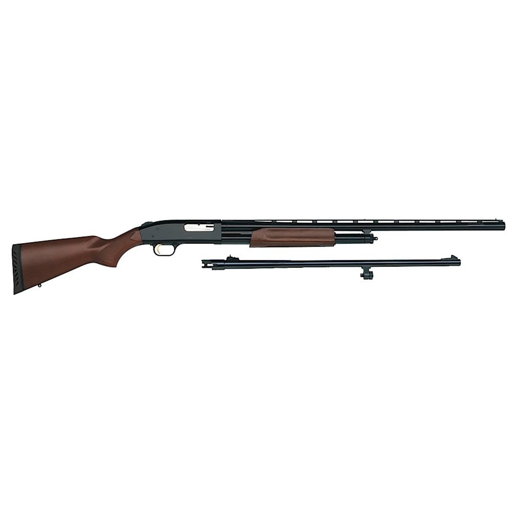 Mossberg Mossberg 500 Combo Field/Deer 12 Gauge 5+1 3" 24" Slugster/28" Vent Rib Barrel, Dual Extractors, Blued Metal Finish, Wood Stock, Includes Accu-Set Chokes