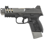 FN America FN 509 CC Edge Compact Frame 9mm Luger 15+1/12+1 4.20" Gold Cerakote Target Crown Steel Barrel, Graphite PVD Lightening Cut/Optic Cut/Serrated Slide, Matte Black Polymer Frame w/Picatinny Rail Auto-Indexing Compensator Muzzle, Ambidextrous