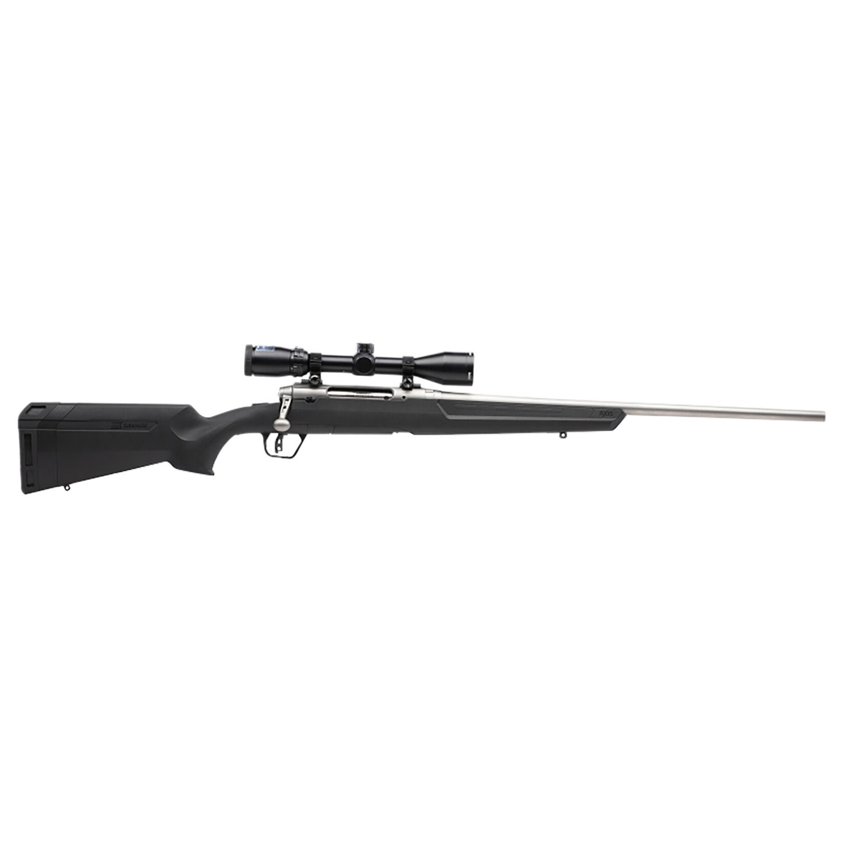 Savage Savage Arms Axis II XP Full Size 30-06 Springfield 4+1 22" Matte Stainless Button-Rifled Barrel, Matte Stainless Stainless Steel Receiver, Matte Black Synthetic Stock, Bushnell Banner 3-9x40mm, Right Hand